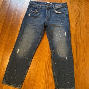 Zara studded jeans